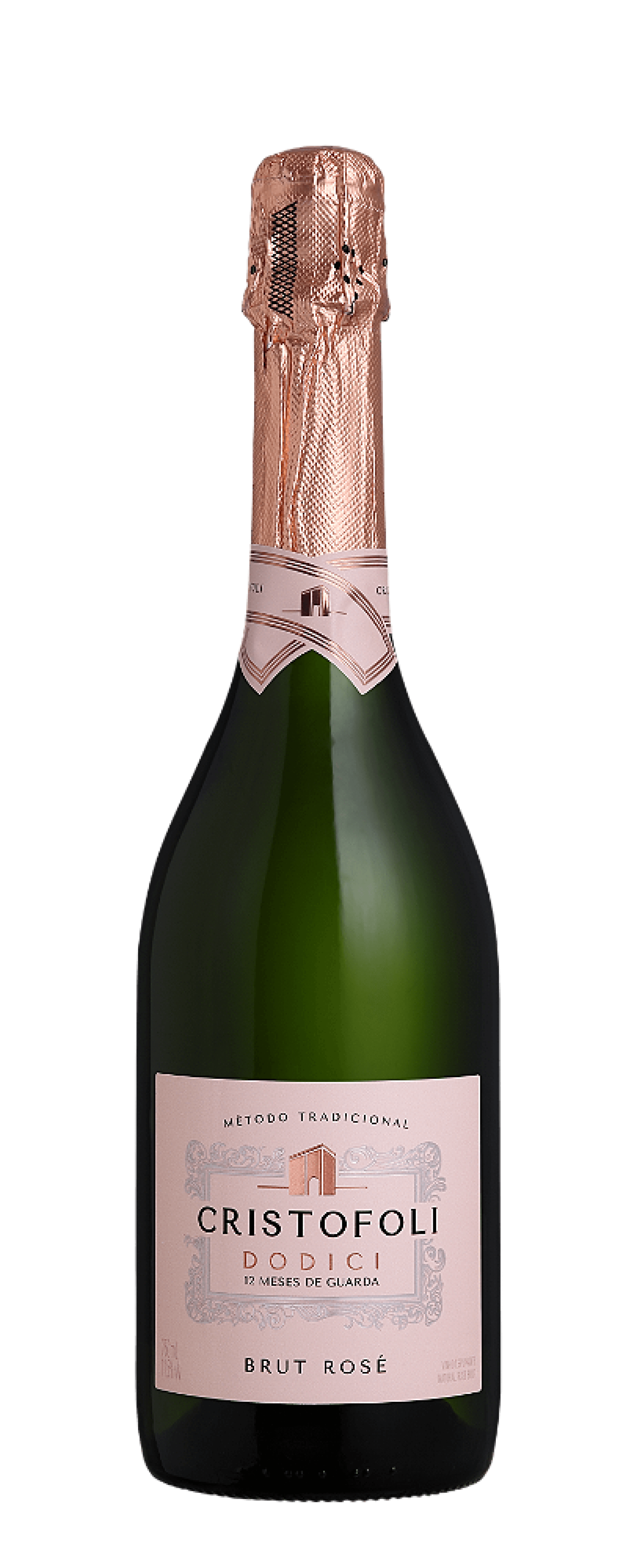 Cristofoli Espumante Dodici Brut Rosé - 12 meses de guarda